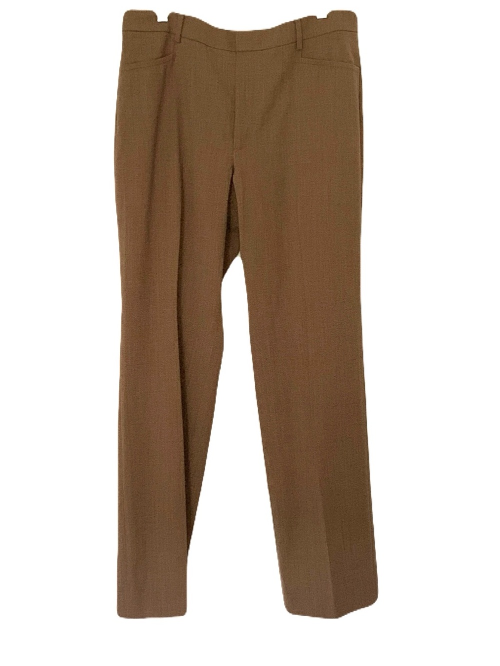 NEW Banana Republic Women's 14 Brown Straight Wool Blend Career Dress Pants